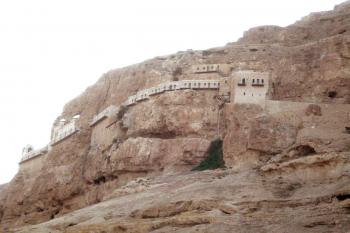 Klášter Pokušeni na Hoře Pokušení u izraelského Jericha (© Pavel Vítek 10/2016)