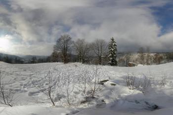 Albrechtická špičák z Mariánské hory ( © Jiří Čížek 12/2010)