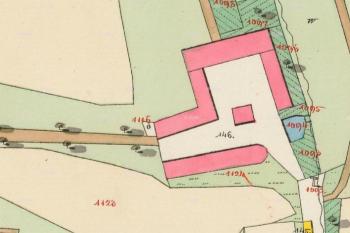 Císařské povinné otisky map stabilního katastru Čech z r. 1839 (© https://archivnimapy.cuzk.cz/)