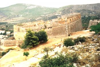 Pevnost Palamidi nad městem Nauplion. na Peloponesu v Řecku. (© Pavel Vítek 09/2012)