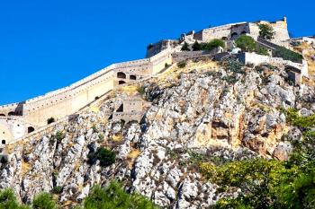 Pevnost Palamidi nad městem Nauplion. na Peloponesu v Řecku. (© Pavel Vítek 09/2012)