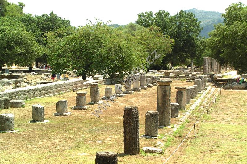 zříceniny antické Olympie