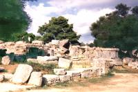 zříceniny antické Olympie