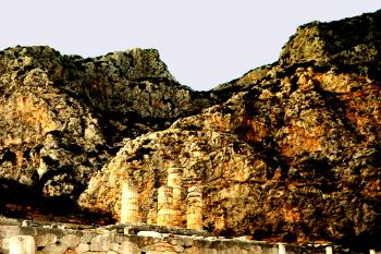 Delfy, významné antické město a archeologické naleziště v Řecku. . (© Pavel Vítek 09/2012)