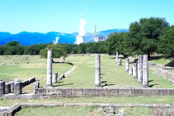 Megalopolis na řeckém poloostrově Peloponés. (© Pavel Vítek 09/2012)