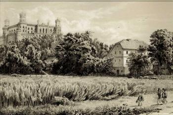 Litografie z r.1862 (© zdroj: https://www.zamkipolskie.com)