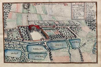 Kolem r. 1750 (© Werner, Friedrich Bernhard: Silesia in Compendio seu Topographia das ist Praesentatio und Beschreibung des Herzogthums Schlesiens, Pars 1)