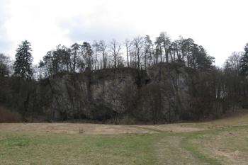 Hrad Holštejn - pohled od vsi Holštejn (© Jan Celý, 04/2010)