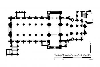  (© https://commons.wikimedia.org/wiki/File:Christ_Church_Cathedral_Dublin_-_Plan.svg)