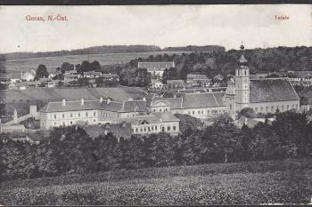 Klášter na dobové pohlednici z r.1911 (©zdroj:https://www.ebay.de/sch/i.html?_from=R40&_trksid=p2047675.m570.l1313&_nkw=Stift+Geras&_sacat=0)