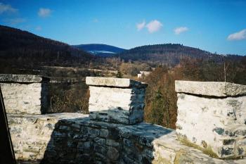 Krušné hory z hauenštejnské věže (© Petula Čarodějnice 03/2004)