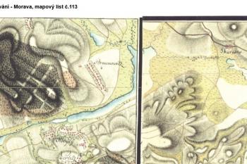 První vojenské mapování - r. 1764 - 68 (© Oldmaps)