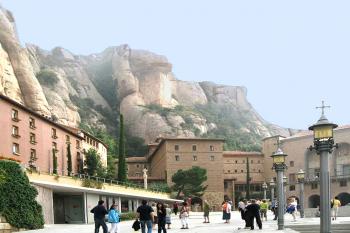 Klášter Monserrat v horách nad Barcelonou ve Španělsku (© Pavel Vítek 06/2005)