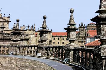 Katedrála sv. Jakuba v Santiagu de Compostela ve Španělsku (© Pavel Vítek 06/2005)