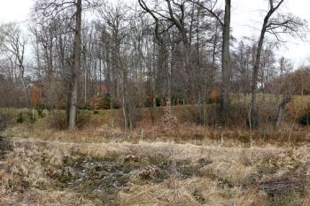 celkový pohled na lokalitu tvrziště od jihovýchodu ( © Jan P. Štěpánek 02/2008)
