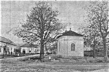 kaple na počátku 20. stol. (© zdroj: http://www.znicenekostely.cz/index.php?lo)