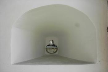 bystřice pod hostýnem - střílna v bráně orientovaná do příkopu (© zdeněk komínek, 1/2005)