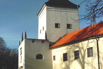 bystřice pod hostýnem - pohled na bránu od zbytku vyzděného příkopu (© zdeněk komínek, 1/2005)