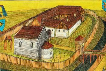 dvorec Diviše z Divišova po roce 1242 ,kdy si jeho syn Zdeslav založil v sousedství hrad český Šternberk 1241 (© jan heřman, 03/2016)