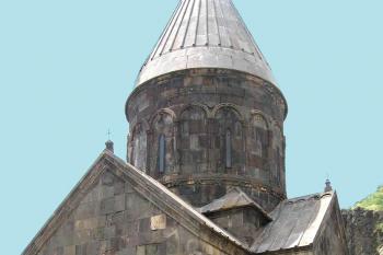 Klášter Geghard v Arménii.  (© Pavel Vítek 07/2008)
