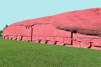 Cihlový vlak u Darlingtonu v Anglii. (© Pavel Vítek 08/2006)