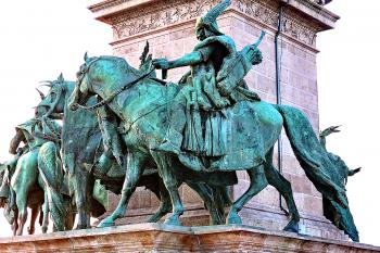 Památník Tisíciletí v Budapešti. (© Pavel Vítek 09/2017)