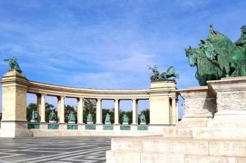 Památník Tisíciletí v Budapešti. (© Pavel Vítek 09/2017)