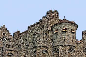 Hrad v Gentu, Gravensteen, v Belgii (© Pavel Vítek 06/2005)