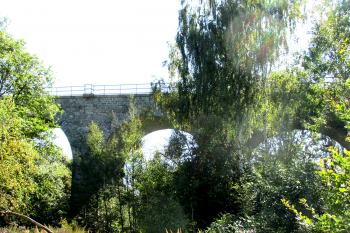 Kamenný železniční viadukt u Milevska. (© Pavel Vítek  09/2021)