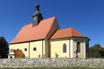 Kostel sv. Jana Křtitele v Dražicích u Tábora (© Pavel Vítek  09/2021)