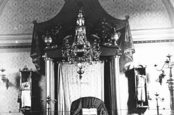 interiér synagogy (před r. 1935) (© Miroslav Böhm 10/2021)