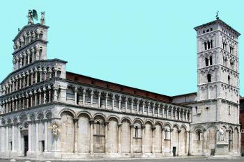 Kostel San Michele in Foro, Svatého Michaela na fóru v Lucce v Toskánsku. (© Pavel Vítek 05/2001)