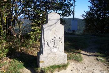 Vrchol Soláně se stylizací solného kamene (© Ivo Rozehnal  10/2021)