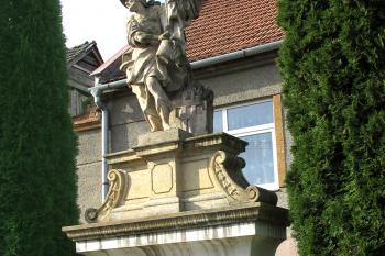 Socha sv. Floriána v Konici. (© Pavel Vítek  10/2021)