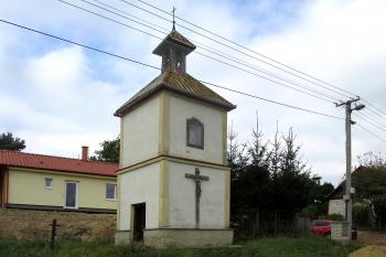 Zvonice v obci Ladín, části města Konice, v Prostějovském okrese. (© Pavel Vítek  10/2021)
