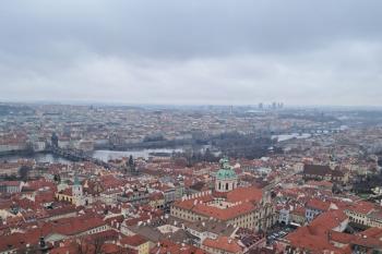pohled z jižní věže chrámu sv. Víta (© Zdeněk Peltan  12/2024)