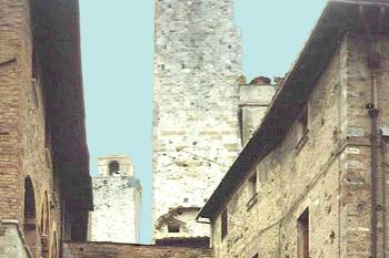 San Gimignano, město v Itálii, v oblasti Toskánsko.  (© Pavel Vítek 05/2001)