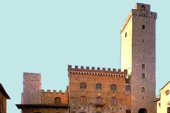 San Gimignano, město v Itálii, v oblasti Toskánsko.  (© Pavel Vítek 05/2001)