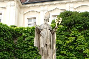 Socha sv. Libora v Jesenci u Konice v Prostějovském okrese. (© Pavel Vítek  10/2021)