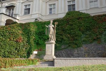 Socha sv. Libora v Jesenci u Konice v Prostějovském okrese. (© Pavel Vítek  10/2021)