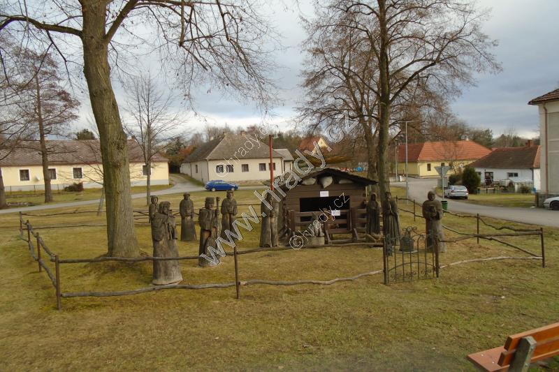 dřevěný betlém