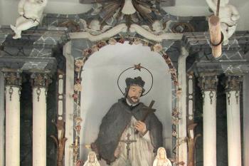 Kaple sv. Jana Nepomuckého v Zahrádce u Pošné. (© Pavel Vítek 09/2021)