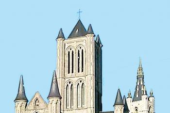 Kostel sv. Mikuláše v belgickém Gentu. (© Pavel Vítek 06/2005)