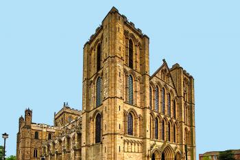 Katedrální kostel sv. Petra a sv. Wilfrida ve městě Ripon v anglickém hrabství North Yorkshire. (© Pavel Vítek 08/2006)