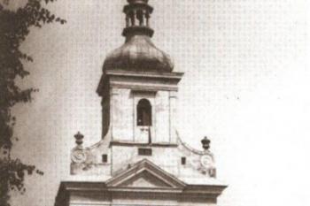 kostel sv. Mikuláše v r. 1938 (©zdroj: https://www.obectopolany.cz)