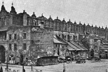  (© Łuszczkiewicz, Władysław. Sukiennice krakowskie: dzieje gmachu i jego obecnej przebudowy. W Krakowie: Tow. miłośników historyi i zabytków Krakowa, 1899. 50 s. Biblioteka krakowska; Nr. 11.)