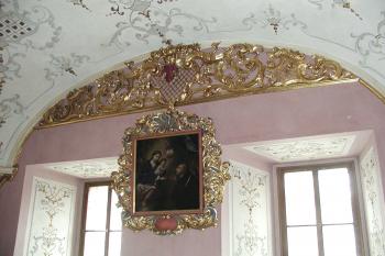 podesta hlavního schodiště (© Alena Volná, 3/2008)