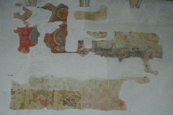 Konšelský sál, zbytky maleb bohaté výzdoby stylu rudolfinského manýrismu ( © Petr Turyna 02/2006)