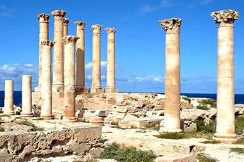 Pozůstatky římského města Sabráta v Libyi. (© Pavel Vítek 05/2009)