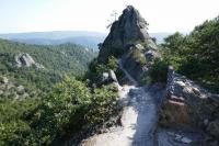 skály na stezce Vogelbergsteig